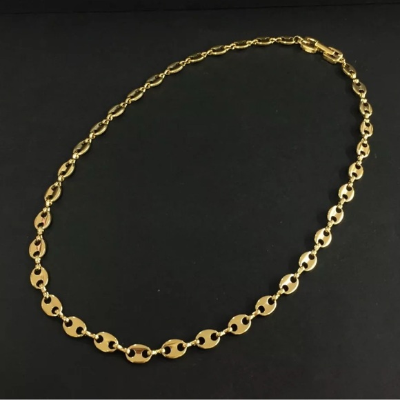 GIVENCHY Gold Tone Link Necklace - Picture 2 of 8